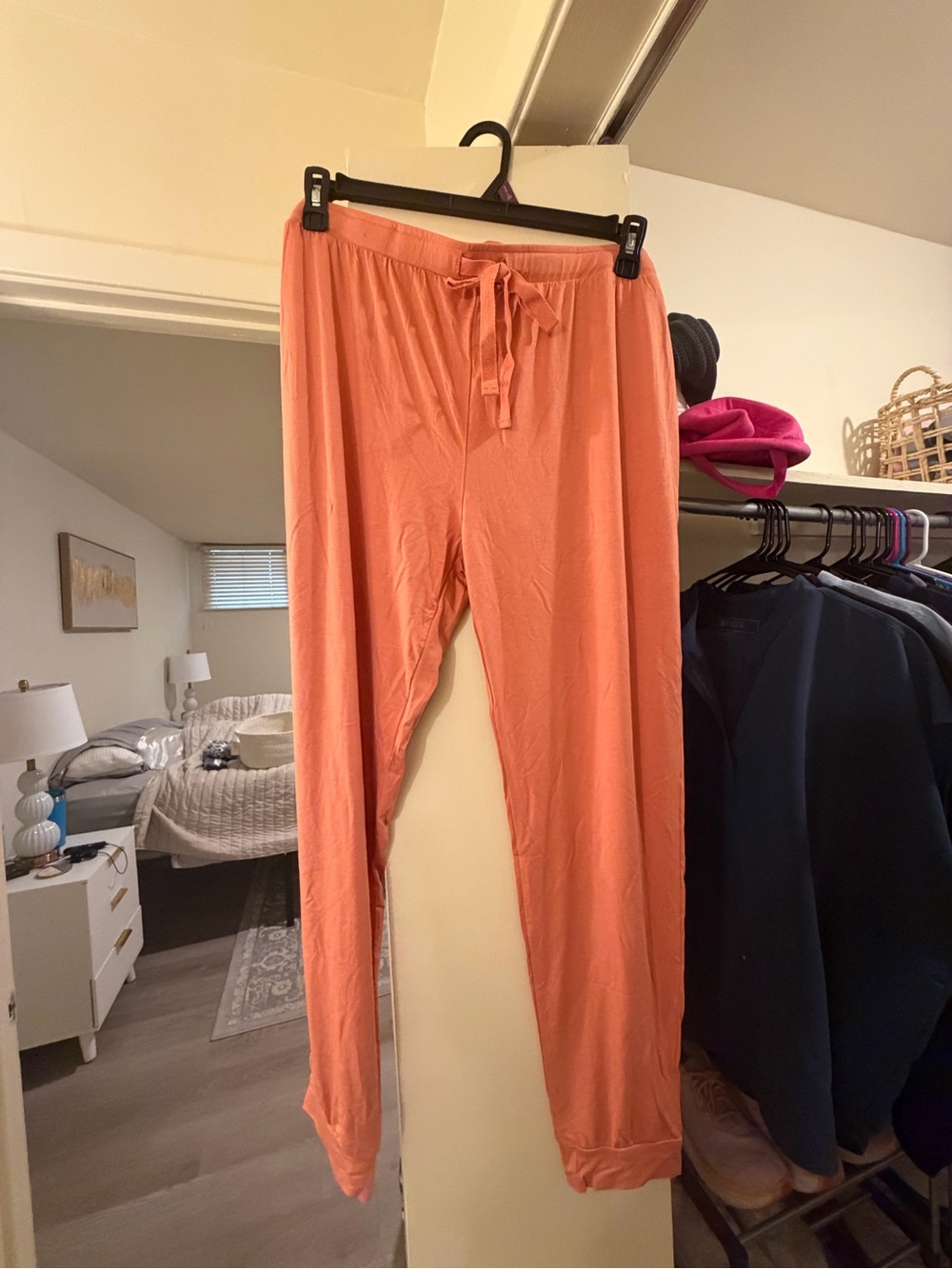 Kyte Baby Women's Light Orange Drawstring Lounge Pants